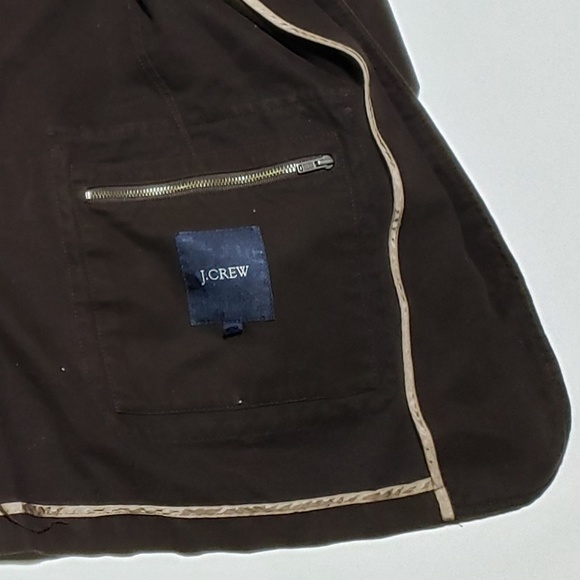 J Crew Vintage Cotton Coat Jacket 3 Button - Picture 7 of 8